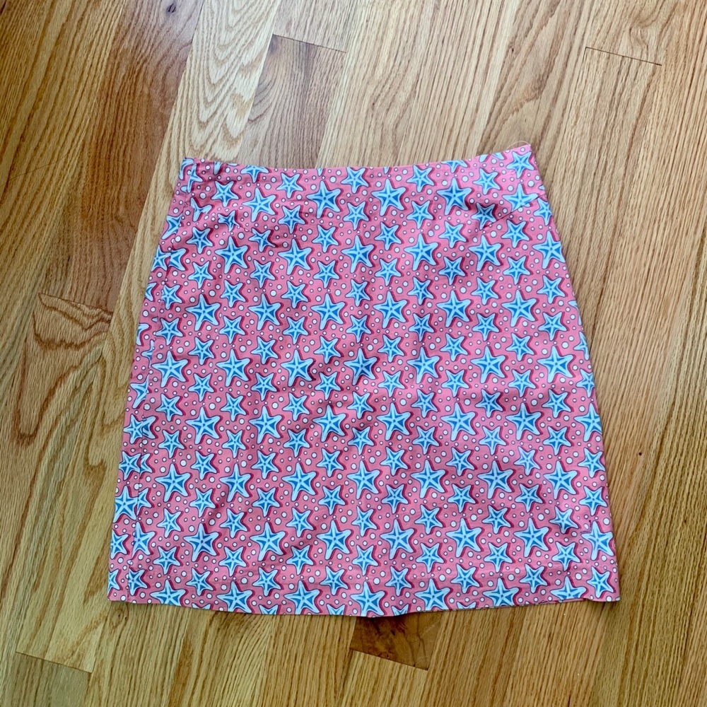 Vineyard Vines Pink Starfish Skirt Size 4